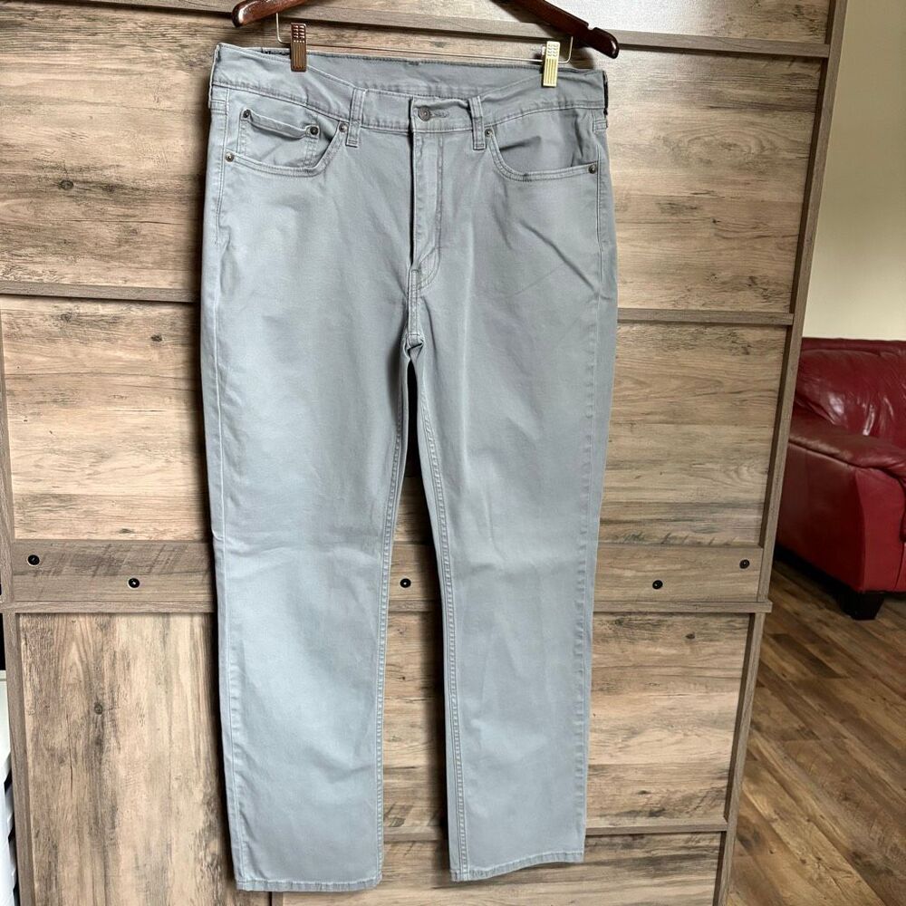 Levi Strauss 514 Gray Straight Jeans 36 Streetwear Minimalist Classic Preppy
